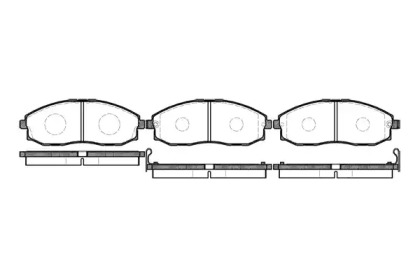 Комплект тормозных колодок (WOKING: P6033.02)